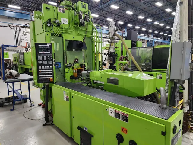 125 Ton, 5 oz., Engel #ES-330H/125VRB, vertical clamp, horizontal injection, rotary table, 2000 - Image 3