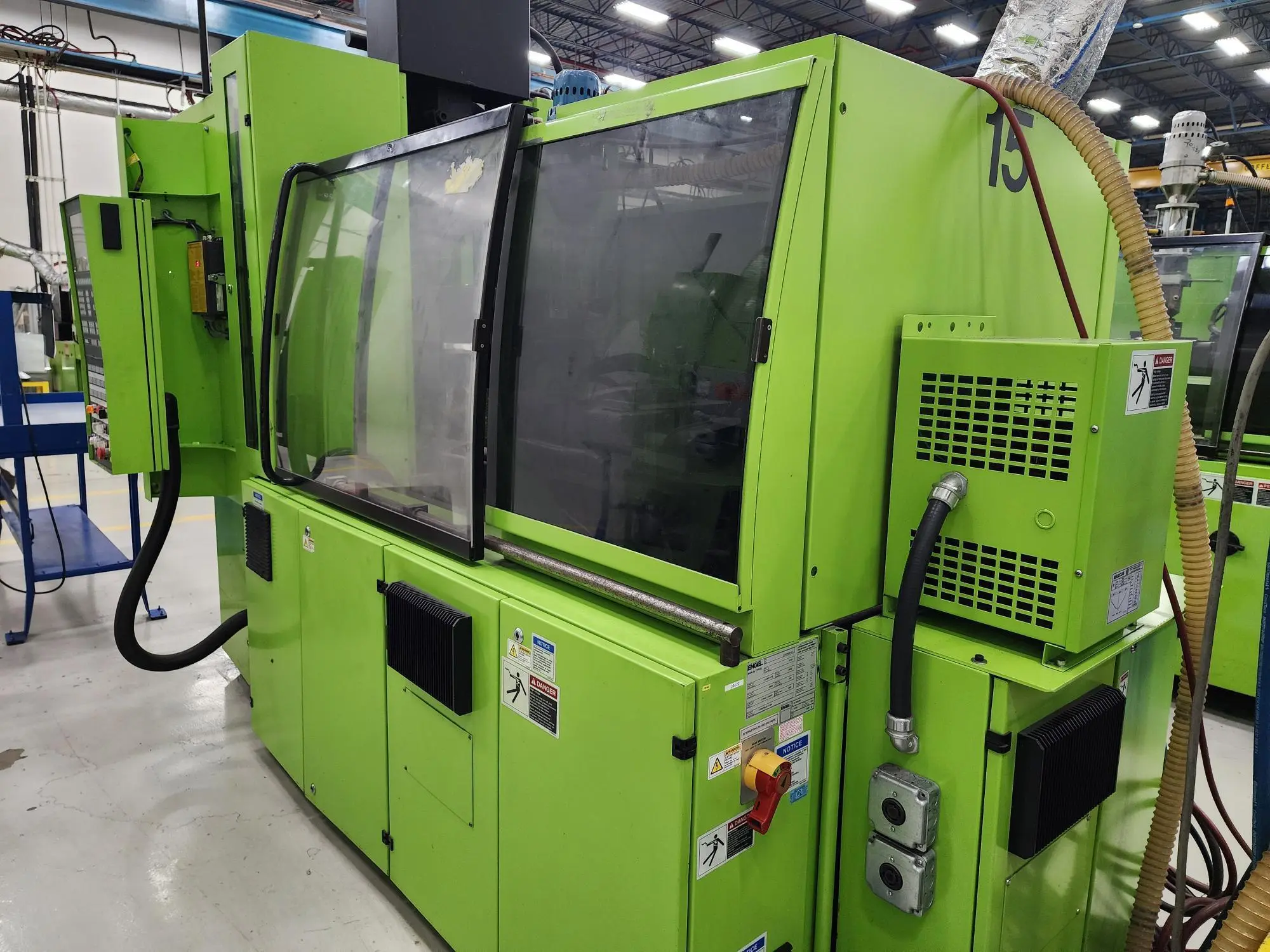 100 Ton, 6.5 oz., Engel #IN-330H/100, vertical clamp, horizontal injection, 13.39" x 23.23" platen, 2004 - Image 3