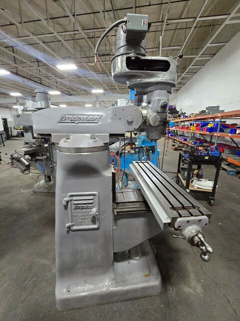 Bridgeport #Series-I, vertical knee mill, 9" x42"tbl., 1 HP step pully head, 2-Axis digital read out, 80-2720 - Image 3