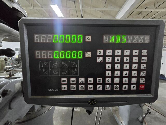 Bridgeport #Series-I, vertical knee mill, 9" x42"tbl., 1 HP step pully head, 2-Axis digital read out, 80-2720 - Image 9