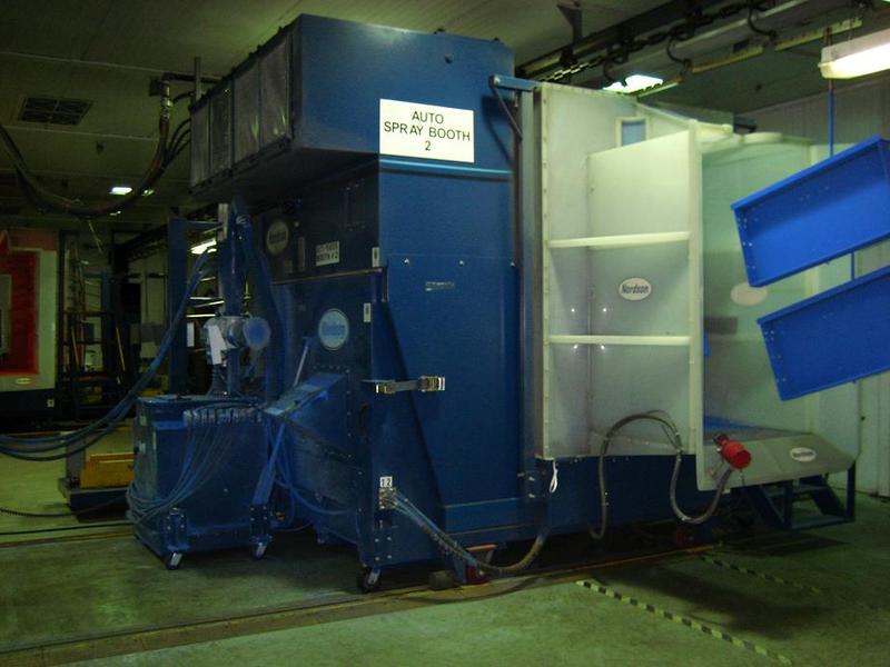 Nordson #Excel, Powder Booth, 10 Automatic Guns, 3' x 5' Opening, Excellent Condition, 2001 - Image 1