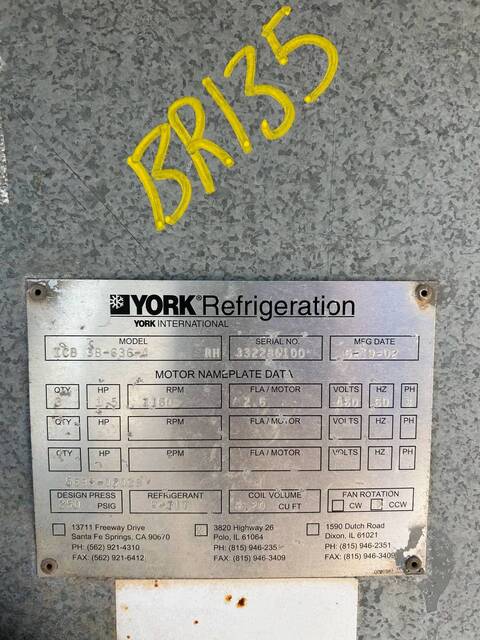 3 Fans, Frigid/Imeco #ICB-3B-636-4-RH, Recirculated Ammonia Evaporator Coil, 20.1 TR, 37373 cfm, R-717, 2002 - Image 8