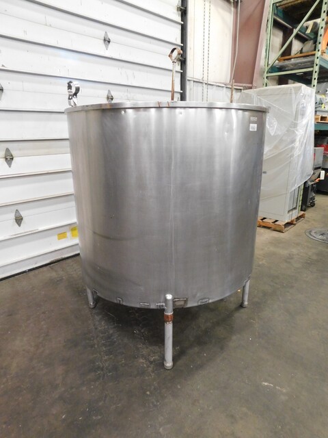 400 gallon Groen, 2 compartment open top Stainless steel tank, 54" diameter - Image 2