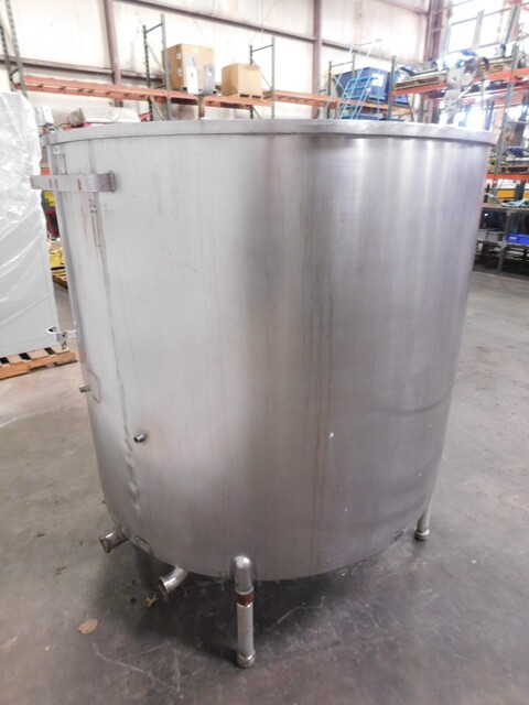 400 gallon Groen, 2 compartment open top Stainless steel tank, 54" diameter - Image 5