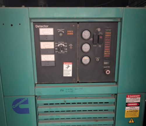 600 KW Cummins #GTA38, 1800 RPM, 480 Volts, enclosed, 261 hours - Image 11