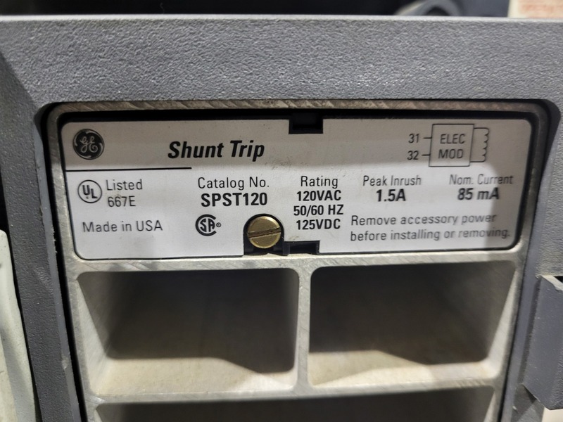 2500 Amps, ABB Power Break, SSD25B210, 3-pole circuit breaker, 600 Volts - Image 4