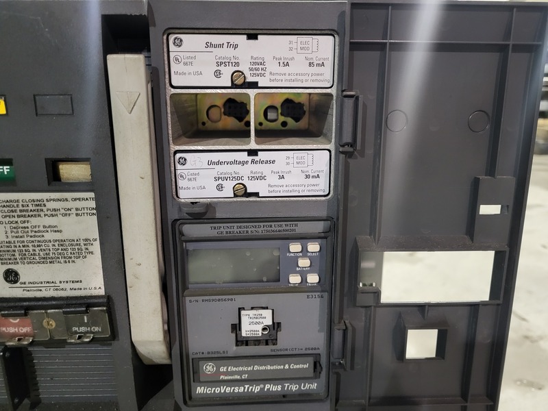 2500 Amps, ABB Power Break, SSD25B325, 3-pole circuit breaker, 600 Volts - Image 4