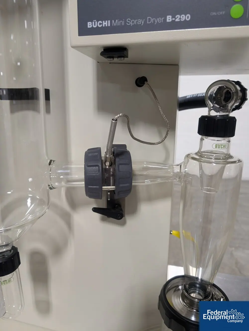 Buchi #B-290, Mini Spray Dryer, glass chamber & cyclone fines collector, electrically heated, 2900 watt - Image 8