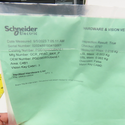 800 Amps, Schneider, PGD36080U64AE1 PG800, 600 Volts, 3-pole Micrologic circuit breaker, NIB - Image 8