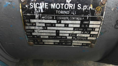 30.8 HP 3001 RPM Sicme Motori CS160L-PVA/B5, 23 KW DC motor, 1219/85/1, 400 VA - Image 2