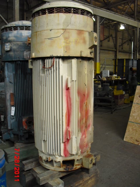 350 HP 1200 RPM General Electric, Frame L5011VP24, TEFC BB, 460 Volts (2 available) - Image 2