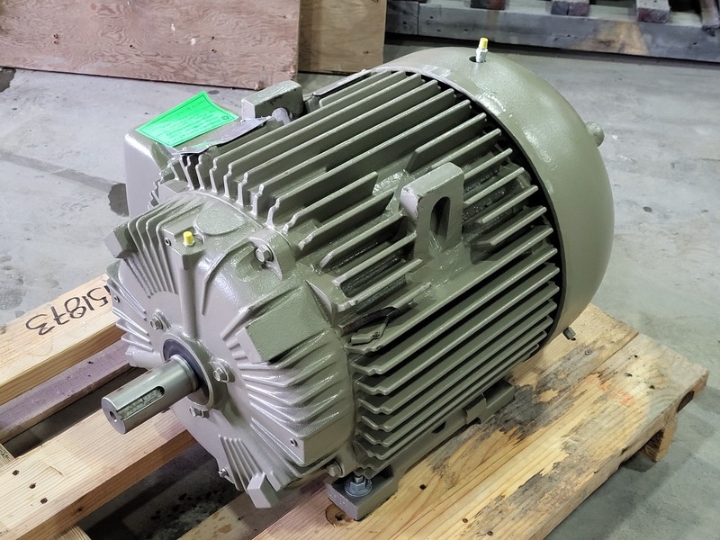 40 HP 3670 RPM General Electric 5KS324SAA114D3, Frame 324TS, TEFC, 575 Volts, new surplus - Image 5