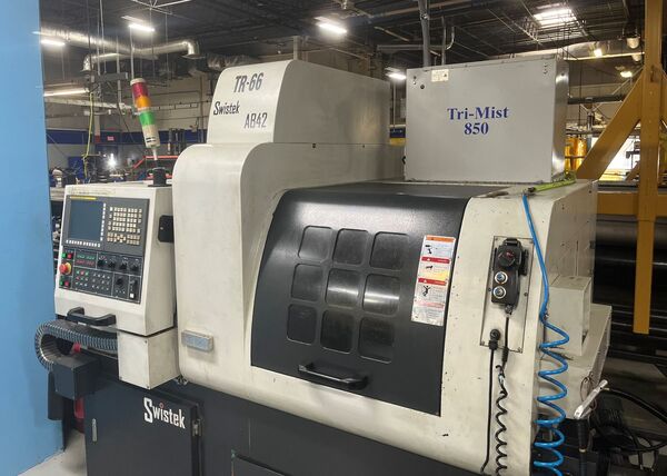 Swistek #AB42, CNC automatic screw machine, 7-Axis, Fanuc 32i-A, 1.65"spindle hole diameter, 2011 - Image 7