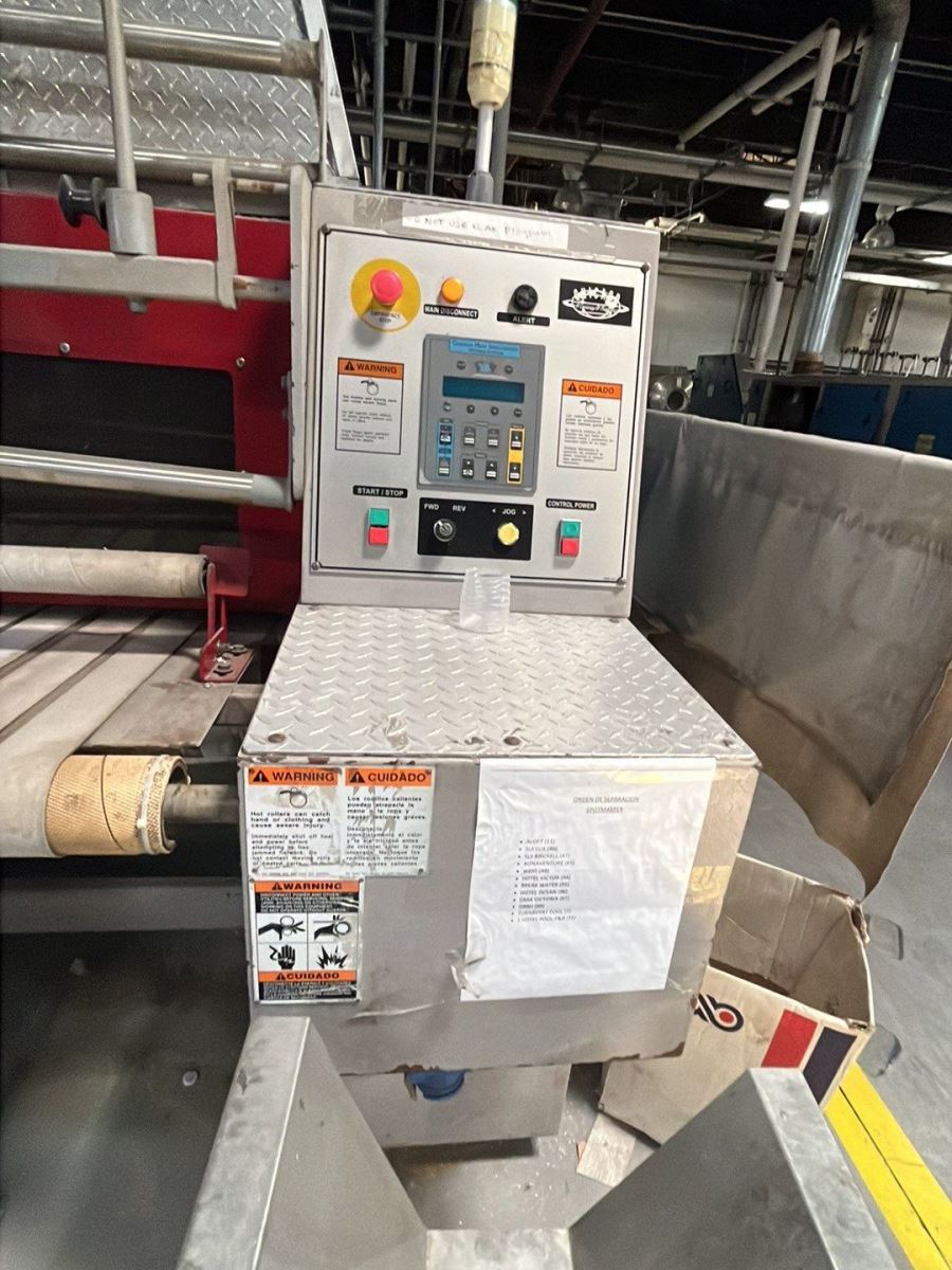 52" x 136" Chicago #PH2-52-136, Thermal Oil Ironer, 2-Roll, 240 V, 2008 - Image 4