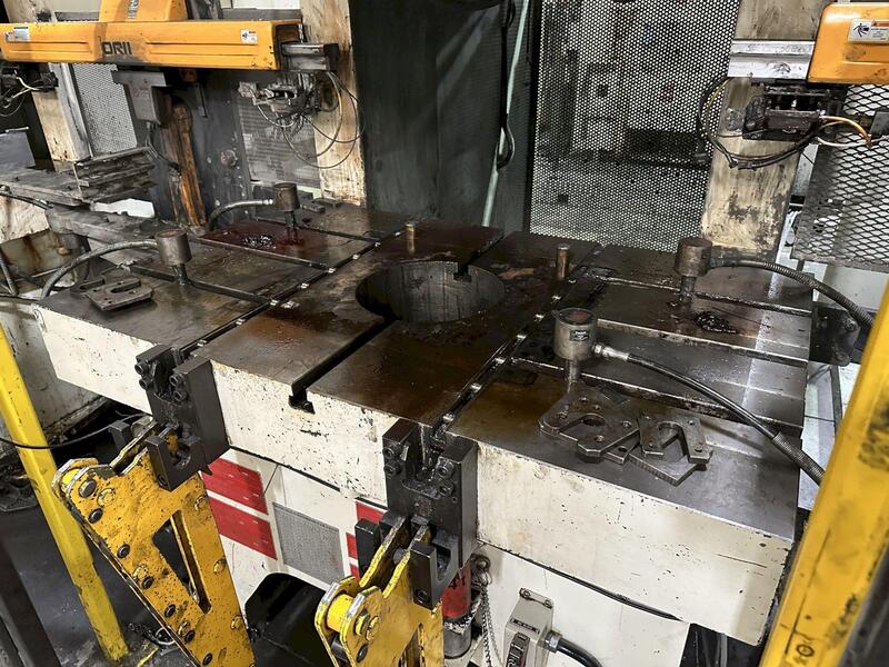220 Ton, Aida #NC1-2000(2), single crank gap frame press, 9.84" stroke, 17.72"Shut Height, 4.33"adj., 25-50 - Image 4
