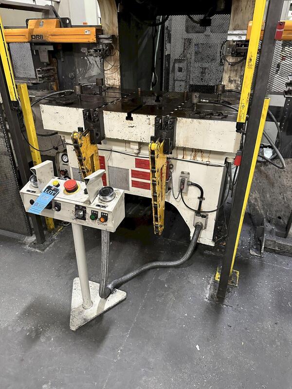 220 Ton, Aida #NC1-2000(2), single crank gap frame press, 9.84" stroke, 17.72"Shut Height, 4.33"adj., 25-50 - Image 5