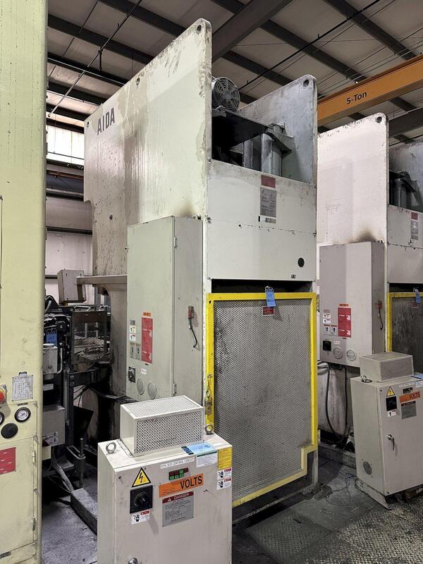 220 Ton, Aida #NC1-2000(2), single crank gap frame press, 9.84" stroke, 17.72"Shut Height, 4.33"adj., 25-50 - Image 8