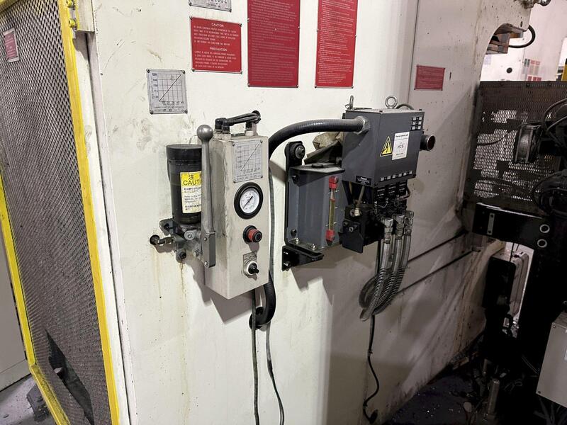 220 Ton, Aida #NC1-2000(2), single crank gap frame press, 9.84" stroke, 17.72"Shut Height, 4.33"adj., 25-50 - Image 3