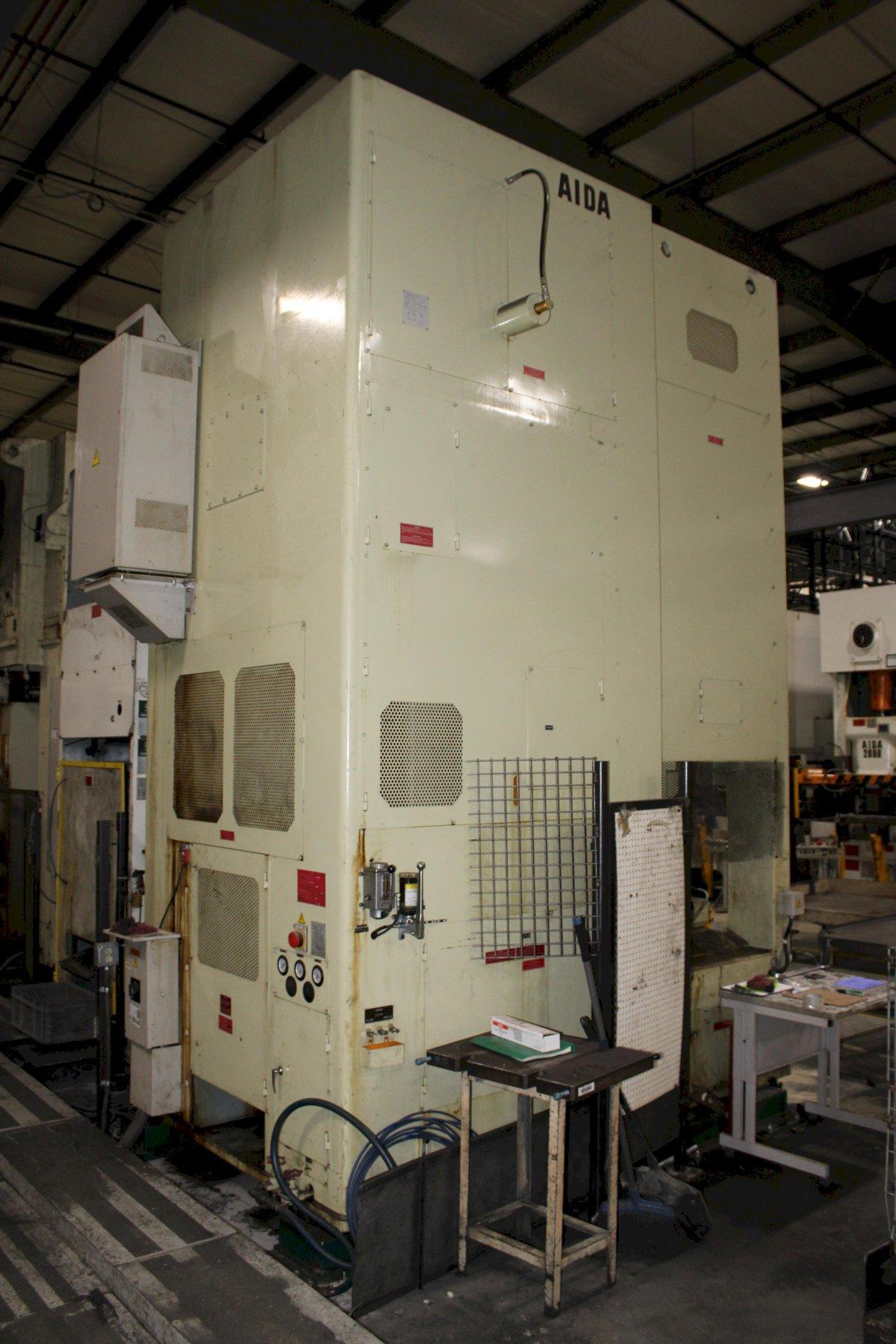 630 Ton, Aida #K1-6300, knuckle joint press, 8.66" stroke, 18.5" Shut Height, 1.94"adj, air clutch & brake - Image 3