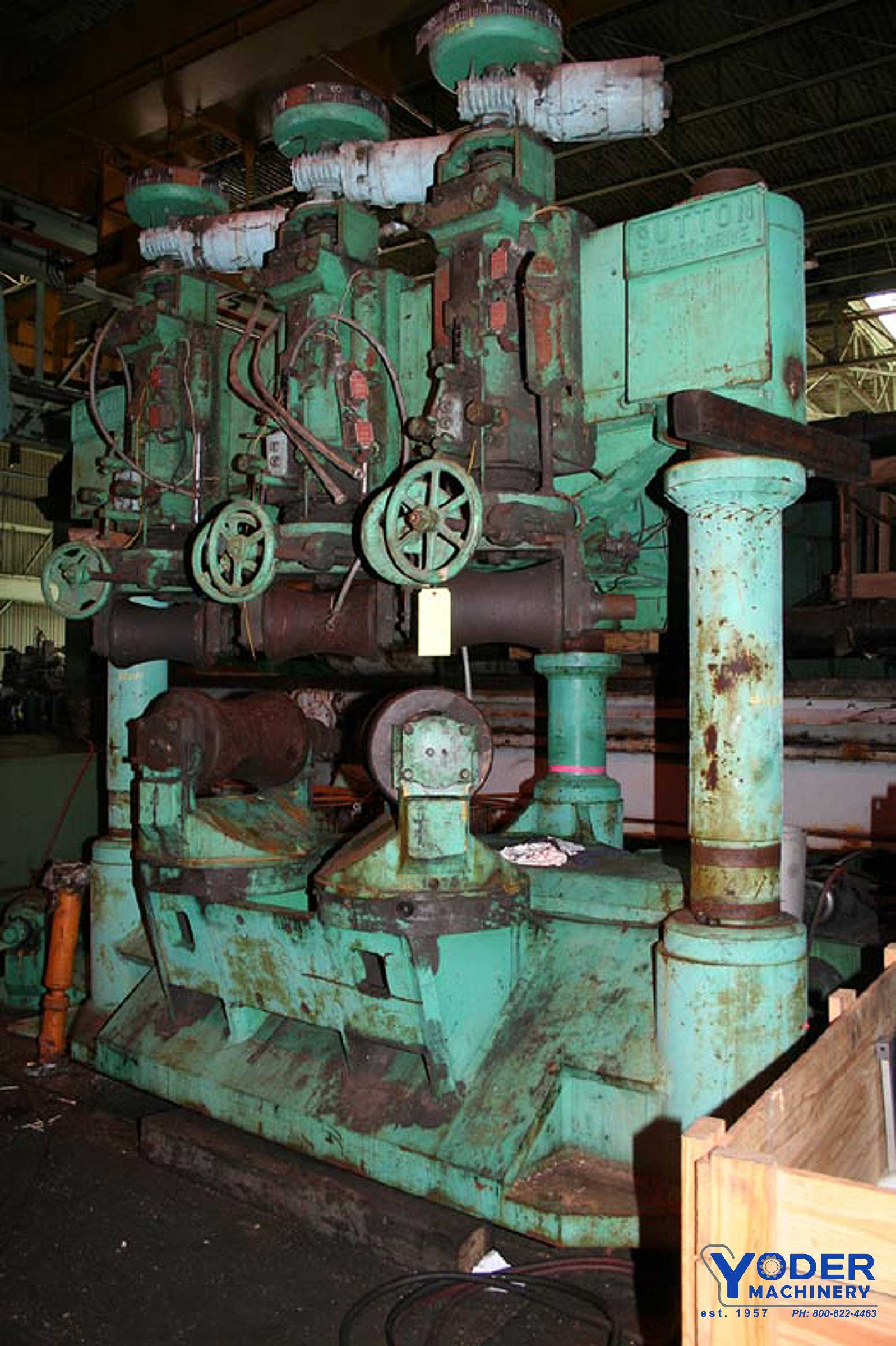 4" Sutton #18SD, 1/2" to 4", 5-roll rotary bar straightener, L to R, #16825 - Image 5