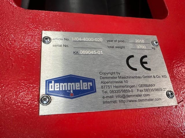 Demmeler #M4000_7.0.1_Standard_UL,welding positioner,large work area,low installation height, 2018 - Image 6