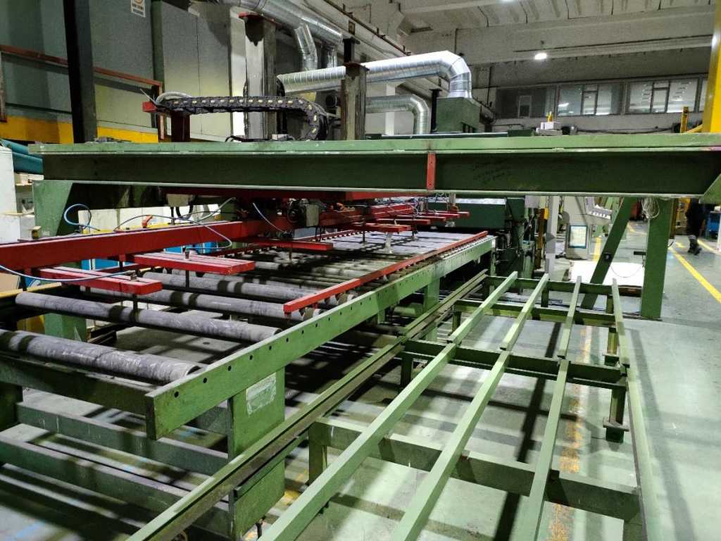 Imeas, polishing & brushing line, 60" W, automatic sheet loader, 1992 - Image 1