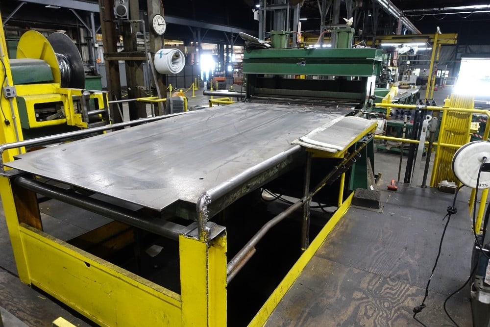 54" x 7.5" Loopco, Slitting Line, 30000/20000 lb. capacity, 60" face mandrel uncoiler, 56" recoiler - Image 4