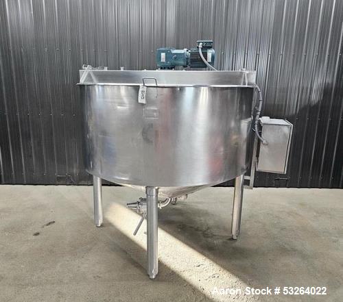 500 gallon Chester Jensen #X70N50, Jacketed Kettle, Stainless, Scrape Agitation, VSD, Food Grade, 4' ' - Image 1