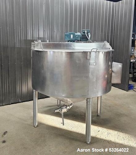 500 gallon Chester Jensen #X70N50, Jacketed Kettle, Stainless, Scrape Agitation, VSD, Food Grade, 4' ' - Image 2