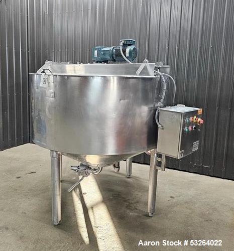 500 gallon Chester Jensen #X70N50, Jacketed Kettle, Stainless, Scrape Agitation, VSD, Food Grade, 4' ' - Image 3