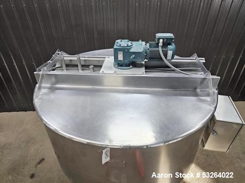 500 gallon Chester Jensen #X70N50, Jacketed Kettle, Stainless, Scrape Agitation, VSD, Food Grade, 4' ' - Image 4