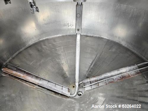 500 gallon Chester Jensen #X70N50, Jacketed Kettle, Stainless, Scrape Agitation, VSD, Food Grade, 4' ' - Image 5