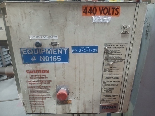 75 KVA Spot Weld Inc., 36" throat, 440 V., 2014 - Image 2