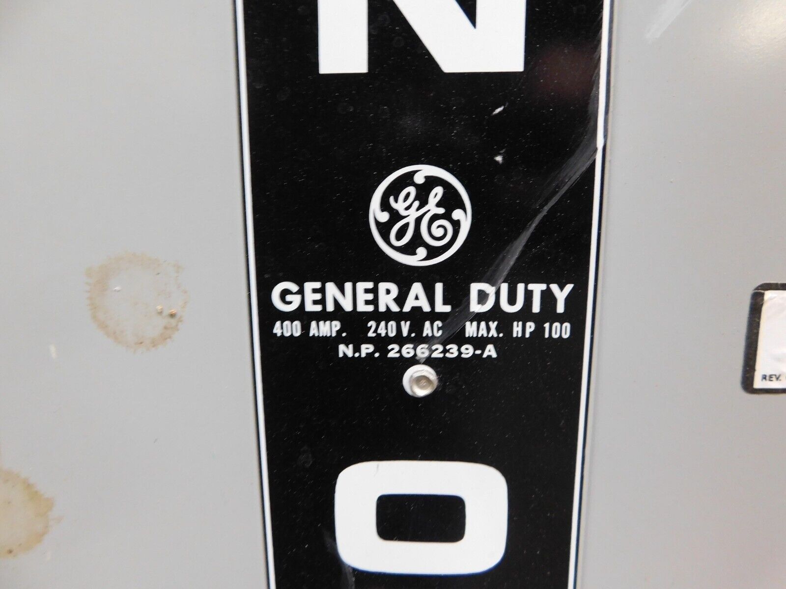 400 Amp. General Electric TG4325 MOD 7 safety switch, 100 HP, 240 VAC - Image 10