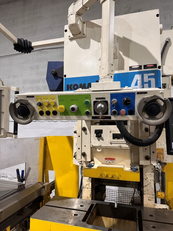 49.5 Ton, Komatsu #OBS45S-VS-3, gap frame press, 3.94" stroke, 9.84" Shut Height, 2.36" adj., 50-100 SPM - Image 4