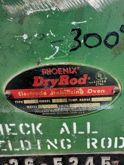 Phoenix #15D, Dry Rod Electrode Stabilizing Oven, Type: 300, 100-550° F, 1000 watt, 15D - Image 3