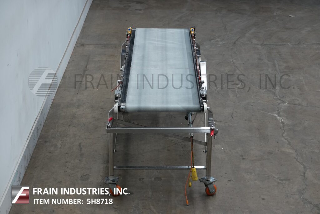 22-3/4" wide x 8' long, Best Industrial, Stainless Steel Belt Conveyor, 34" infeed height, variable speed - Image 4