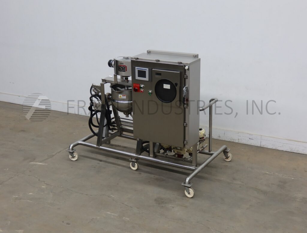 10 gallon Lee #10CHD9MT, Double Motion Kettle, 316 Stainless Steel, 17" diameter x 14-1/2", hydraulic tilt - Image 1