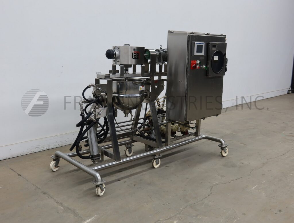 10 gallon Lee #10CHD9MT, Double Motion Kettle, 316 Stainless Steel, 17" diameter x 14-1/2", hydraulic tilt - Image 5