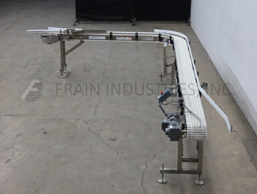 Span Tech #90°, Conveyor Table Top, Stainless Steel flexlink curved, 93" into curve, 172" out, 3/4 HP - Image 4