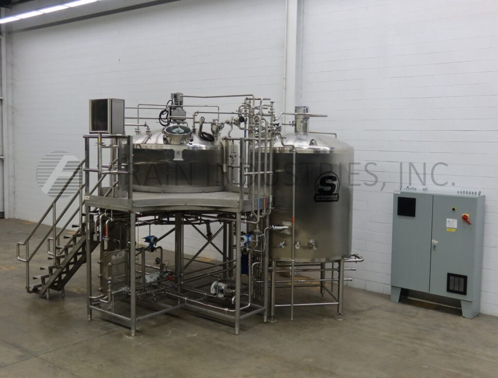 620 gallon Sprinkman Brewing Systems, Tank 304 Stainless Steel, 96" ID x 50 straight side w/ false bottom - Image 1