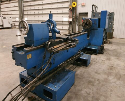 24"/54" x 96"/132" LeBlond, sliding gap bed lathe, 4-jaw 18" chuck, taper attachment - Image 3