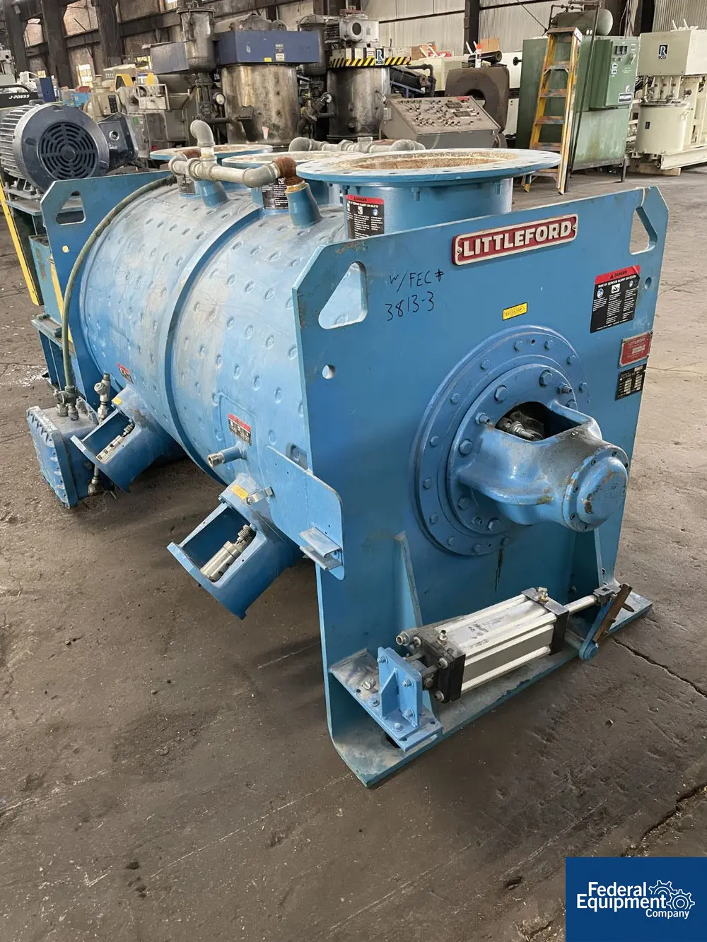 Littleford #FKM-1200E, Carbon Steel, 42 cu.ft., 29.4 cu ft working capacity, jacketed for 14.9 psi at 250°F - Image 7