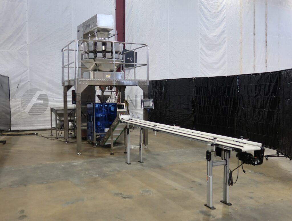 Powell Systems #PSI-320-SYS, Complete line, Form & Fill Sealer, vibratory feed hopper, 14 head combo scale - Image 1