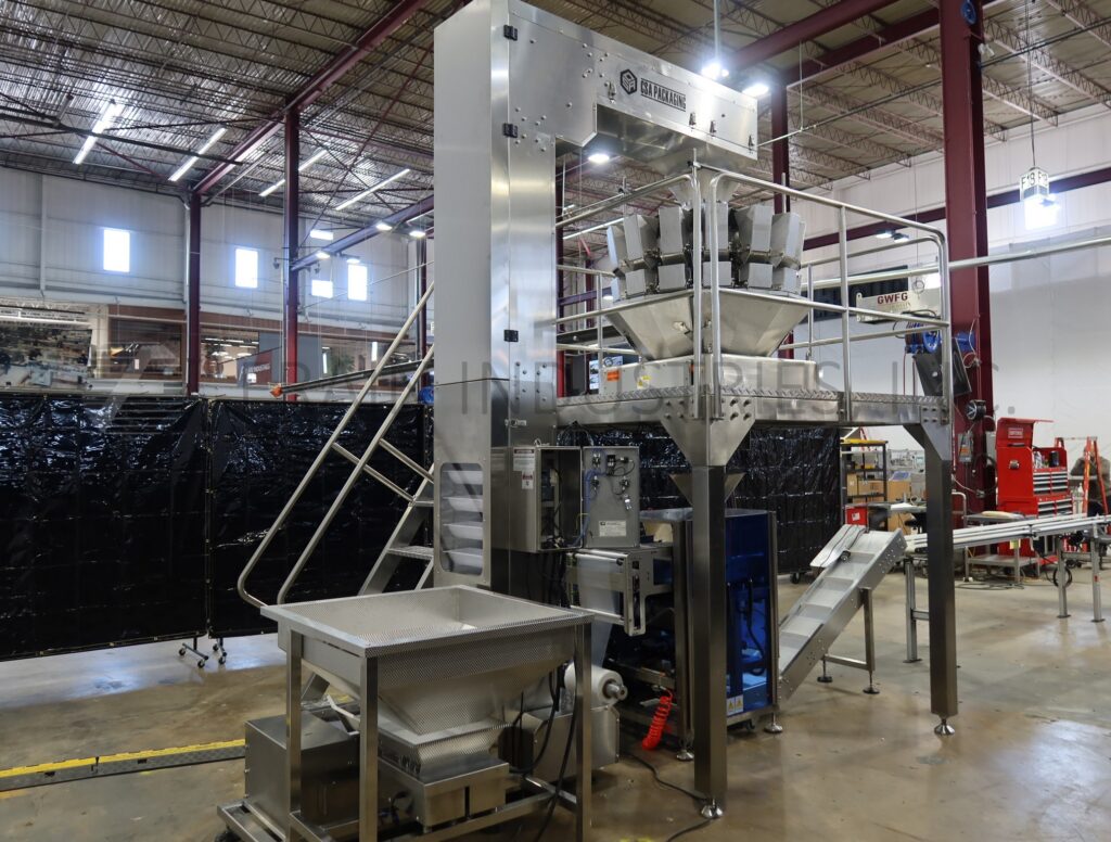 Powell Systems #PSI-320-SYS, Complete line, Form & Fill Sealer, vibratory feed hopper, 14 head combo scale - Image 3