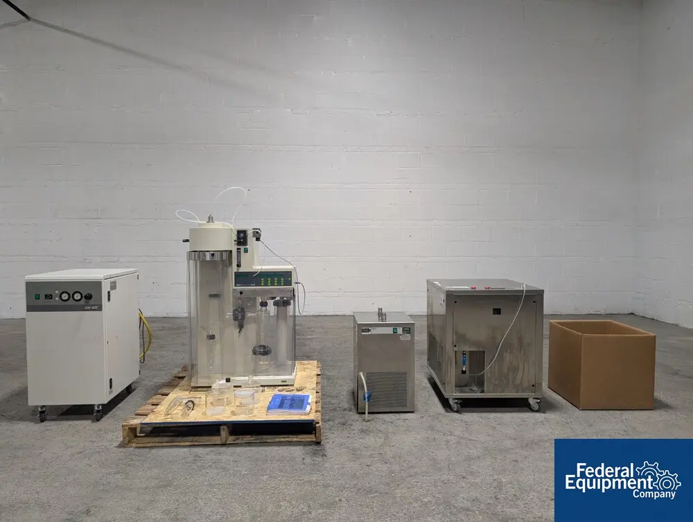 Buchi #B-290, Spray Dryer with B-295 Inert Loop, glass chamber, cyclone, and dust filter housing, with nozzle - Image 1