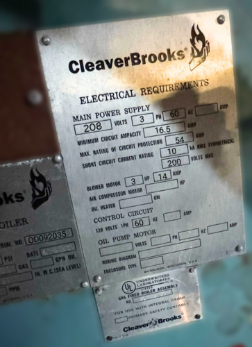 100 HP Cleaver-Brooks #CB700X-99-P, 15 PSI Low-Pressure Steam Boiler, 2012 - Image 4