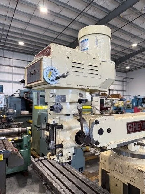 Chevalier #KM-3VS, vertical mill, 10" x50" tbl., 3 HP, 33.5" X, 12" Y, 16" Z, 60-4200 RPM, R8 - Image 10