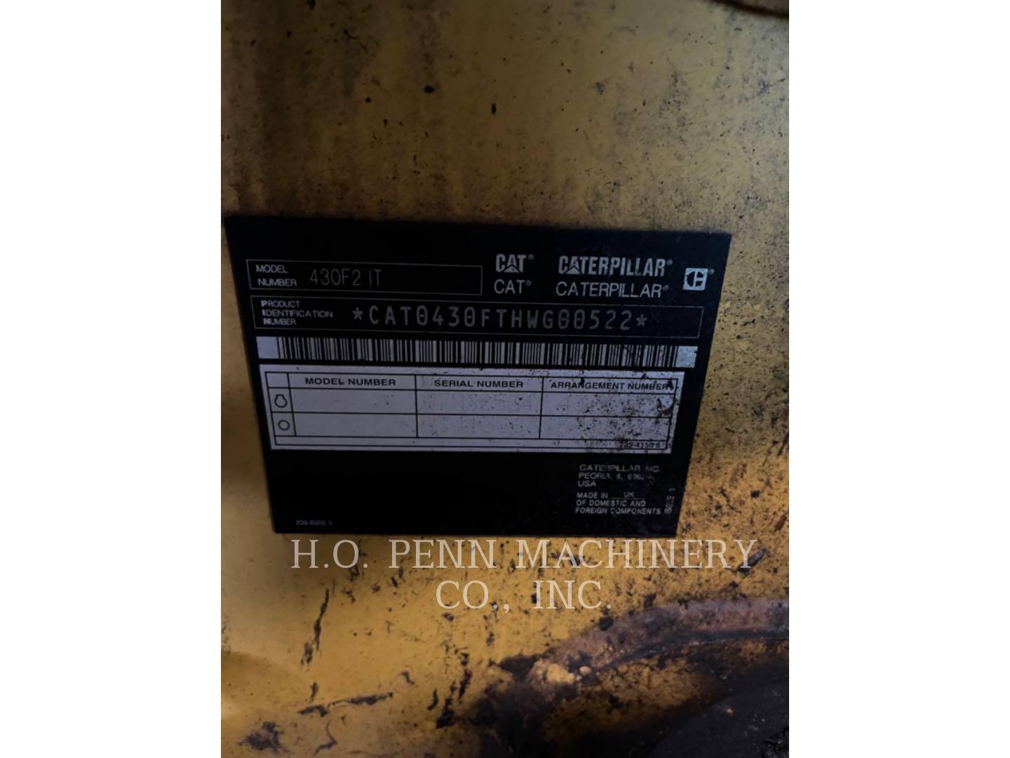 Cat 430F2IT, Backhoe Loader, 5096 hours, S/N: HWG00522, 2018 - Image 6