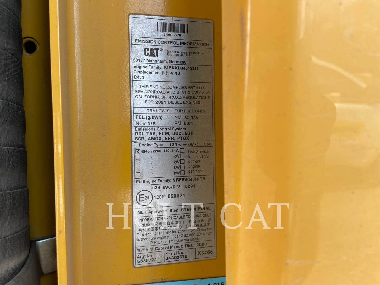 Caterpillar M314-07, Wheel Excavator, 356 hours, S/N: KA300434, 2021 - Image 8